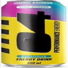 Performance Energy Drinks Cosmic Rainbow 500ml (Pack of 12) "A symphony of flavors" Tasty Drink
