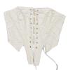 luoluoluo Women Sexy Basque Off-Shoulder Bustier Gothic Corset Top Lace up Boned Waist Cincher Punk Tank Top Medieval Renaissance Waist Trainer Body Shaper Going Out Corsets Crop Tops Party Clubwear view 4