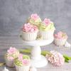 24Pcs Pink Cherry Blossom Cupcake Toppers Resin 2D Flowers Cake Decorations view 3