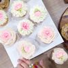 24Pcs Pink Cherry Blossom Cupcake Toppers Resin 2D Flowers Cake Decorations view 4