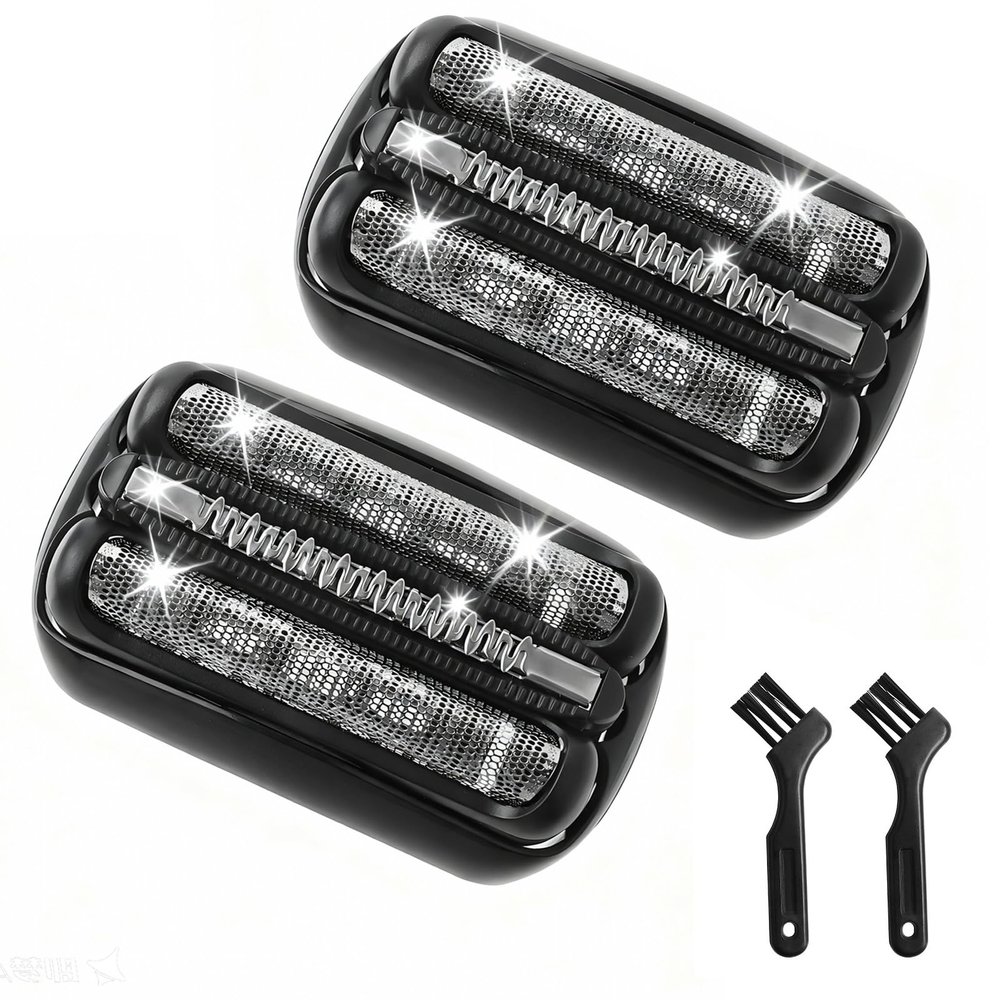 2 Pack S3 Replacement Head Compatible with All Series 3 Shaver, 21B Foil & Cutter Razor Heads Wet and Dry Shaver Head for 3040s 3080s 3050cc 3010s 3000s 320 330 340 370cc 3090cc etc