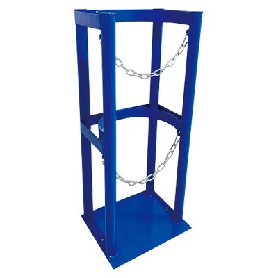 Freestanding Gas Cylinder Holder - Sturdy Steel Base for Secure Storage of Nitrogen, CO2 & Oxygen Tanks
