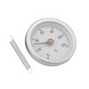 Cocoarm 63mm Spring Thermometer Bimetal Thermometer Dial IP55 Fast Reading Wide Usage for Pipes Surfaces Oil Power Plants Marine