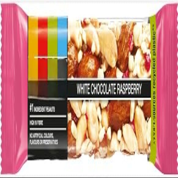 White Chocolate Raspberry Healthy Snack Bar 40g (Pack Of 12) "A symphony of flavors" For All Occasions