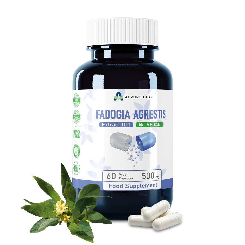 Alzuro Labs Fadogia Agrestis 500mg - 60 High Potency Vegan Capsules, Supports Muscle, Strength, Stamina & Performance, High Strength 10:1 Extract (5,000mg), Non-GMO, GMP & Lab Tested | 2-Month Supply