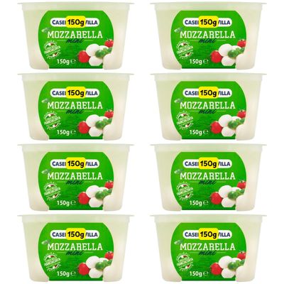 Mozzarella Balls in brine - Mozarella Cheese (8x150g)