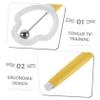 Veemoon Tongue Plastic Tip Training Tool for Muscle Oral Exerciser Pronunciation Enhances Clarity and Promotes Communication Skills Made of Stainless Steel Kids Children Suitable view 3