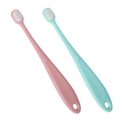 OATIPHO 2Pcs Soft Bristle Toothbrush Gentle Oral Care for Boy Girl Durable Tooth Cleaner Green Pink for Showers and Everyday Use