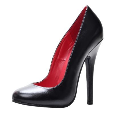 14cm High Heels for Men & Women | Big Size Black Dance Shoes for Pole Dancing, Striptease & Nightclub, Crossdressing Performances,Black,7 UK