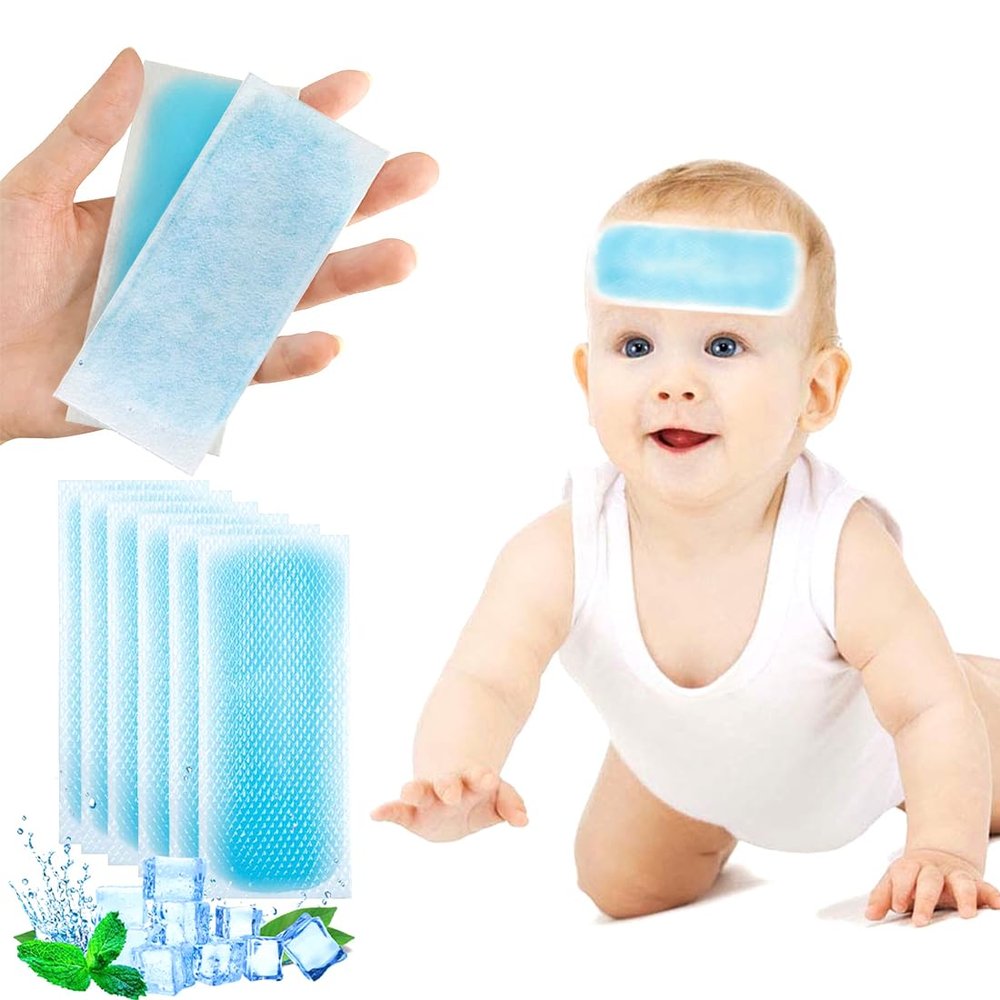 20 Sheets Cooling Patches for Fever Discomfort, Cooling Fever Relief Patches, Headache Pain Reducer for Kids, Adult