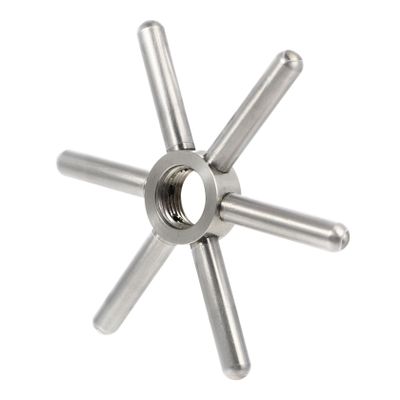 Artibetter Stainless Steel Cup Washer Head for Bar and Household Use, Easy to Disassemble and Clean Snowflake Rinser Accessory for Beverage and Beer Cups