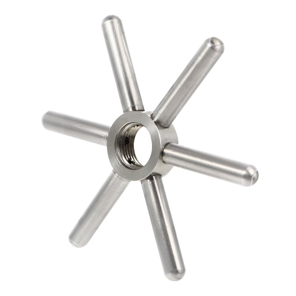 Artibetter Stainless Steel Cup Washer Head for Bar and Household Use, Easy to Disassemble and Clean Snowflake Rinser Accessory for Beverage and Beer Cups