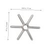 Artibetter Stainless Steel Cup Washer Head for Bar and Household Use, Easy to Disassemble and Clean Snowflake Rinser Accessory for Beverage and Beer Cups view 2