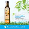 Apricot Kernel Oil 250 ml Cold-Pressed & Natural | Rich in Vitamins A, E & B | Light Texture & Delicate Aroma | For Cooking, Skin & Hair | By BIOHERBA view 2