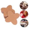 STOBAZA 100pcs Khaki Kraft Paper Chocolate Tray Candy Holder with Portable, Separate Packaging Design, Creative and Practical Paper Candy Wrapper Tray for Boxes or Party Use view 2