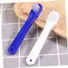 ERINGOGO Denture Toothbrush 8pcs Small Dual-Head Braces Brush Portable Mini Oral Care Cleaning Tool for Adults Household Use Blue view 4