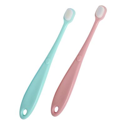 Veemoon 2pcs Kids Toothbrush Ultra-fine Bristles Pp Baby Dental Brush for Newborns and Infants