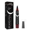 Beard Pencil Filler for Men,Beard Pencil Filler with Fork Tip,Natural Enhancer to Fill,Shape and Define,Easy Beard Pen Liner,Mustache Shaping and Enhancing,Waterproof & Long Lasting,Sharpen Hair,Brown view 1