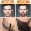 Beard Pencil Filler for Men,Beard Pencil Filler with Fork Tip,Natural Enhancer to Fill,Shape and Define,Easy Beard Pen Liner,Mustache Shaping and Enhancing,Waterproof & Long Lasting,Sharpen Hair,Brown view 2