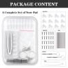 12 Pairs of Eyeglass Nose Pads, Upgraded 15x8 mm Soft Silicone Air Chamber Eyeglasses Nose Pads, Screw-in Anti Slip Glasses Nose Pad Replacement Kit(15mm) view 2