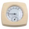 BlissfulAbode Wooden Sauna Thermometer Hygrometer Temperature Humidity Meter For Steam Room Bathroom Heat Resistant Environmental Monitoring Indoor Climate Control Measuring Tool view 1