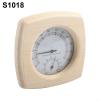 BlissfulAbode Wooden Sauna Thermometer Hygrometer Temperature Humidity Meter For Steam Room Bathroom Heat Resistant Environmental Monitoring Indoor Climate Control Measuring Tool view 2