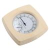 BlissfulAbode Wooden Sauna Thermometer Hygrometer Temperature Humidity Meter For Steam Room Bathroom Heat Resistant Environmental Monitoring Indoor Climate Control Measuring Tool view 4