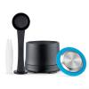 Coffee Capsule Pod Stainless Steel Filter for Zenius Machine Refillable Coffee Pod With Plastic Tweezers Measuring Spoon Dosing Funnel Set Kitchen Brewing Tools(1 set) view 1