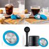 Coffee Capsule Pod Stainless Steel Filter for Zenius Machine Refillable Coffee Pod With Plastic Tweezers Measuring Spoon Dosing Funnel Set Kitchen Brewing Tools(1 set) view 2