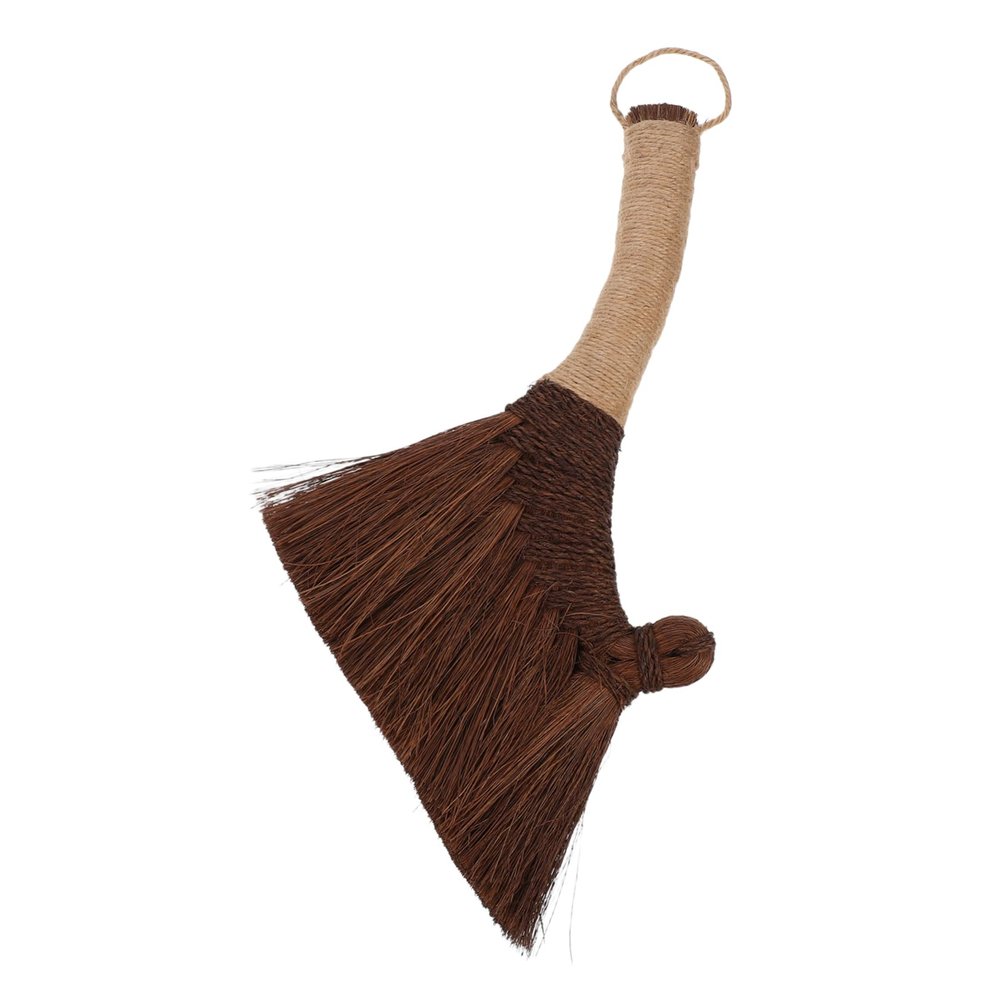BESTYASH Dust Removal Brush Natural Grass Bristles Mini Handheld Broom for Home Desk Keyboard Cleaning Soft and Effective Dust Sweeping