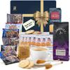 Afternoon Tea and Coffee Hamper Tea & Coffee Selection with Shortbread Assortment, Stroopwafels & Swizzle Sticks Food Gifts for Birthday & Thank You