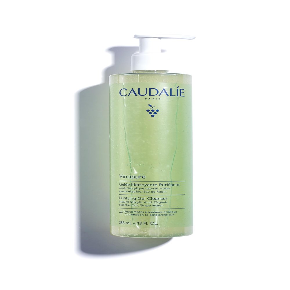 Caudalie Vinopure Pore Purifying Gel Cleanser Acne Clear Body Cleanser Back Acne Body Wash - 385 mL