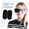 Outanaya 12Pcs Reusable Eye Patches for Lazy Eye in Black, Breathable Non-Woven Fabric, Easy to Wear Glasses Patch Suitable for Surgery Recovery view 2