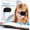 Outanaya 12Pcs Reusable Eye Patches for Lazy Eye in Black, Breathable Non-Woven Fabric, Easy to Wear Glasses Patch Suitable for Surgery Recovery view 3