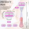 5 Replacement Blades for Women, with 1 Handle, 4 Stainless Steel Blades Corrosion Resistant, with Protective Strip, Ergonomic Handle, Gentle Shaving for Body and Sensitive Areas (Pink) view 2