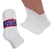 3-12 Pairs Men's Diabetic Cotton Mens Quarter Sock - Non Binding Top - Ring Spun Cotton Soizes 6-11 (UK, Numeric, 6, 11, Regular, Regular, 9, White) view 2