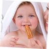 DEARMAMY Cartoon Finger Toothbrush Soft Silicone Oral Cleaning Brush for Easy Grip Design Tongue Cleaner Teething Relief Travel Friendly Storage Box view 3
