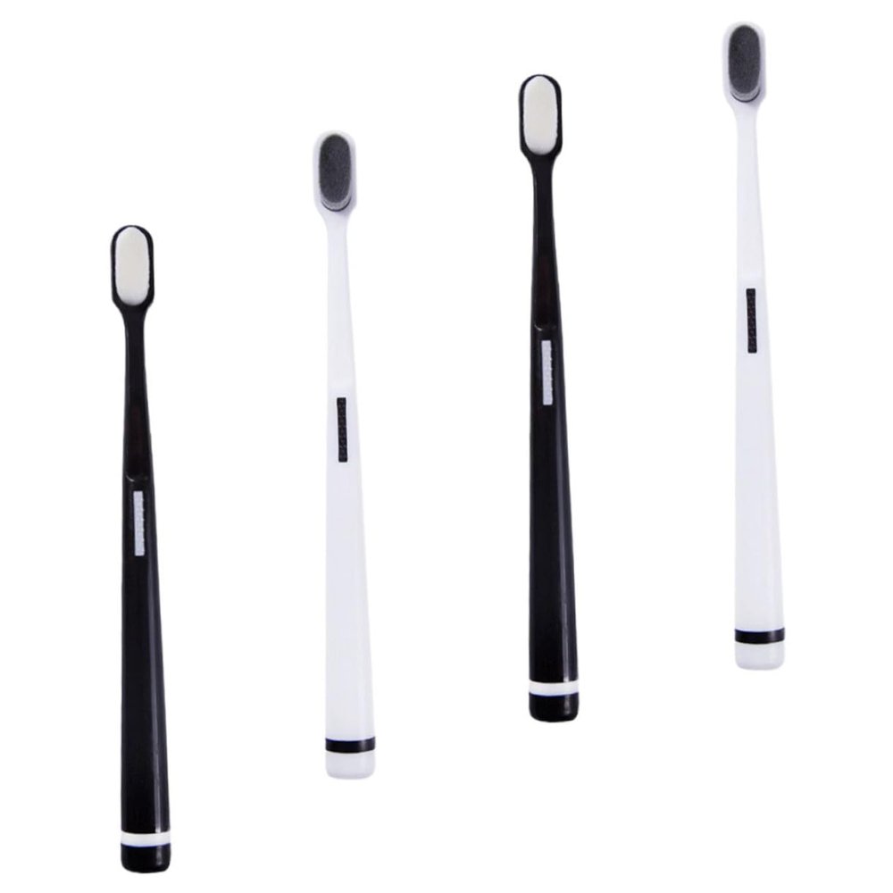 minkissy 4pcs Extra Soft Toothbrush for Adults Cleaning Tool for Fragile Gums Maternal Oral Care Comfortable Grip for All Hand for Sensitive Teeth and Gum Care