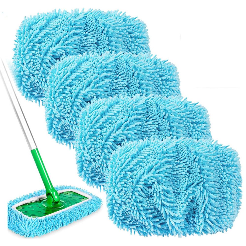 Reusable Mop Pads, Chenille Mop Refill Pads, Reusable Microfiber, for Multi Floor Surface Wet & Dry Cleaning (G,6pcs)