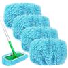 Reusable Mop Pads, Chenille Mop Refill Pads, Reusable Microfiber, for Multi Floor Surface Wet & Dry Cleaning (G,6pcs) view 1