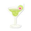 100PCS Martini Glass Shaped Napkins, Martini Bow Party Supplies with Pink Bow Design Disposable Napkins for Girls Birthday Decorations, Engagement Celebrations, Bridal Shower, Bachelorette Party view 1