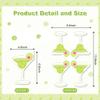 100PCS Martini Glass Shaped Napkins, Martini Bow Party Supplies with Pink Bow Design Disposable Napkins for Girls Birthday Decorations, Engagement Celebrations, Bridal Shower, Bachelorette Party view 2