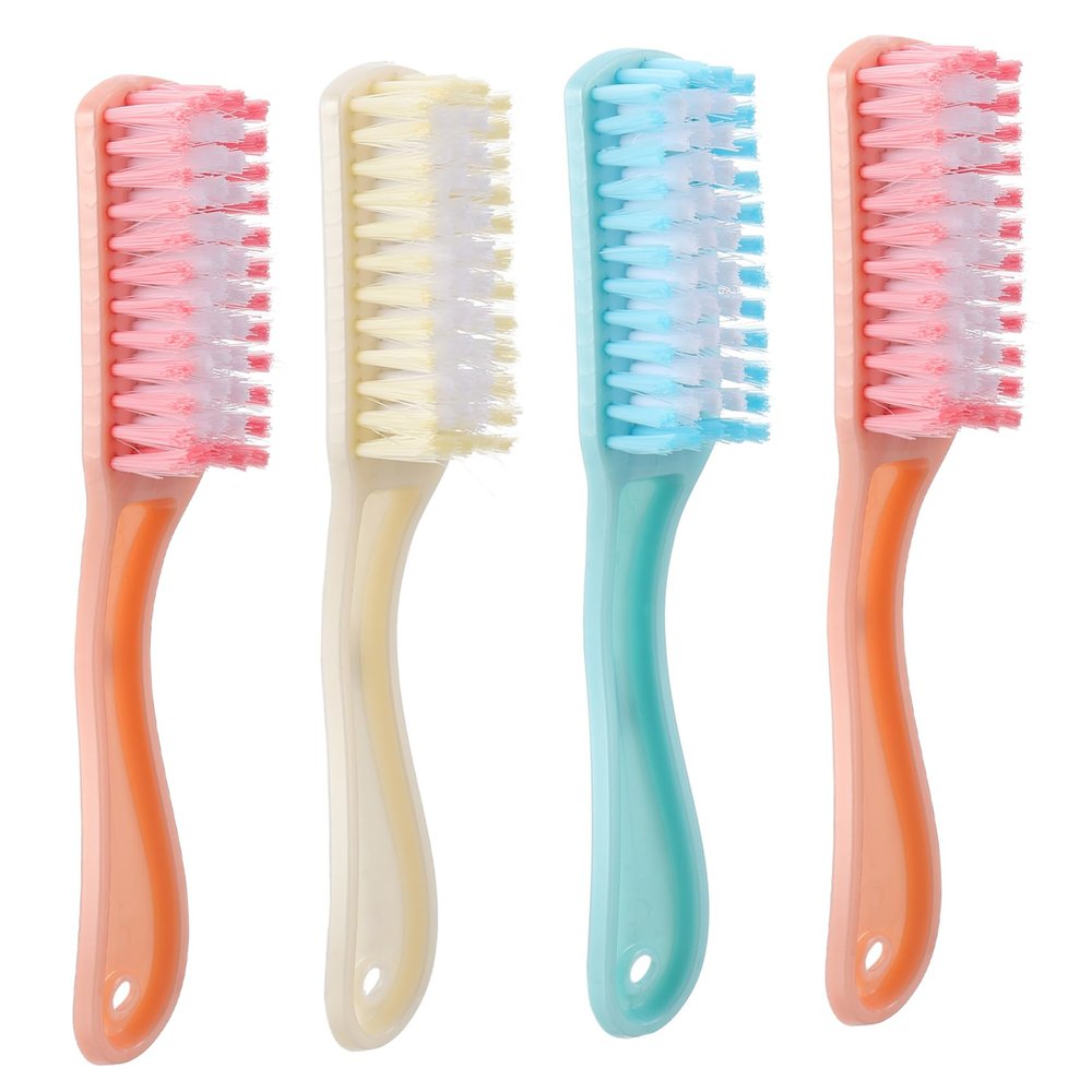 Gatuida 4pcs Cleaning Brush for Clothes and Shoes Practical Laundry Brush Bristles for Tumble Dryer Cleaner and Multi Functional Use Random Color
