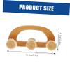 Yardenfun Face and Leg Massager Wooden Massage Roller for Body Handheld Roller Massager Convenient Neck and Back Massage for Muscle Relaxation and Cellulite Reduction view 2