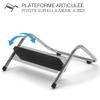 Adjustable Desk Footrest Adjustable 4 Heights Articulated Tray All Tilts Non-Slip Chrome Steel Structure Ergonomics and Comfort at Work view 3