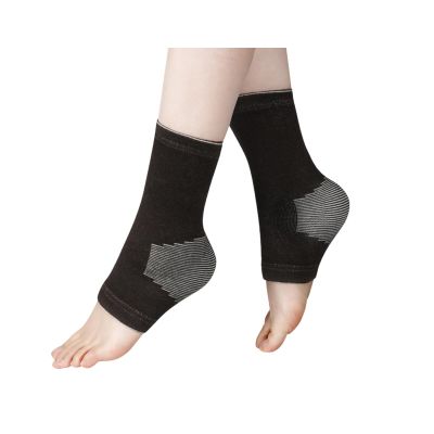 loyliawa Ankle Sleeve Support Comfortable Foot Pads Ankle Compression Sleeve with Open Toe Design Adjustable Support Brace for Plantar Fasciitis & Achilles Tendonitis Relief Lightweight Cotton Foot S