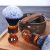 JIAHAO Shaving foam brush shaving soap foam brush 3 PCs/Pack view 3