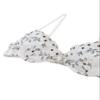 Lilosy Sexy Floral Embroidered Mesh Sheer Underwire Lingerie Set, Flower White, Medium view 4