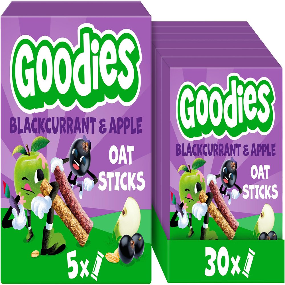 Goodies Kids Snack Apple & Blackcurrant Oat Sticks Multipack 6 x (5 x 23 g)