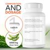 Aloe Vera 6000mg per Serving (200:1 Extract) 30 Vegan Capsules Supports Digestive Health, Colon Cleanse & Skin Hydration Halal, Kosher, Plant-Based view 3